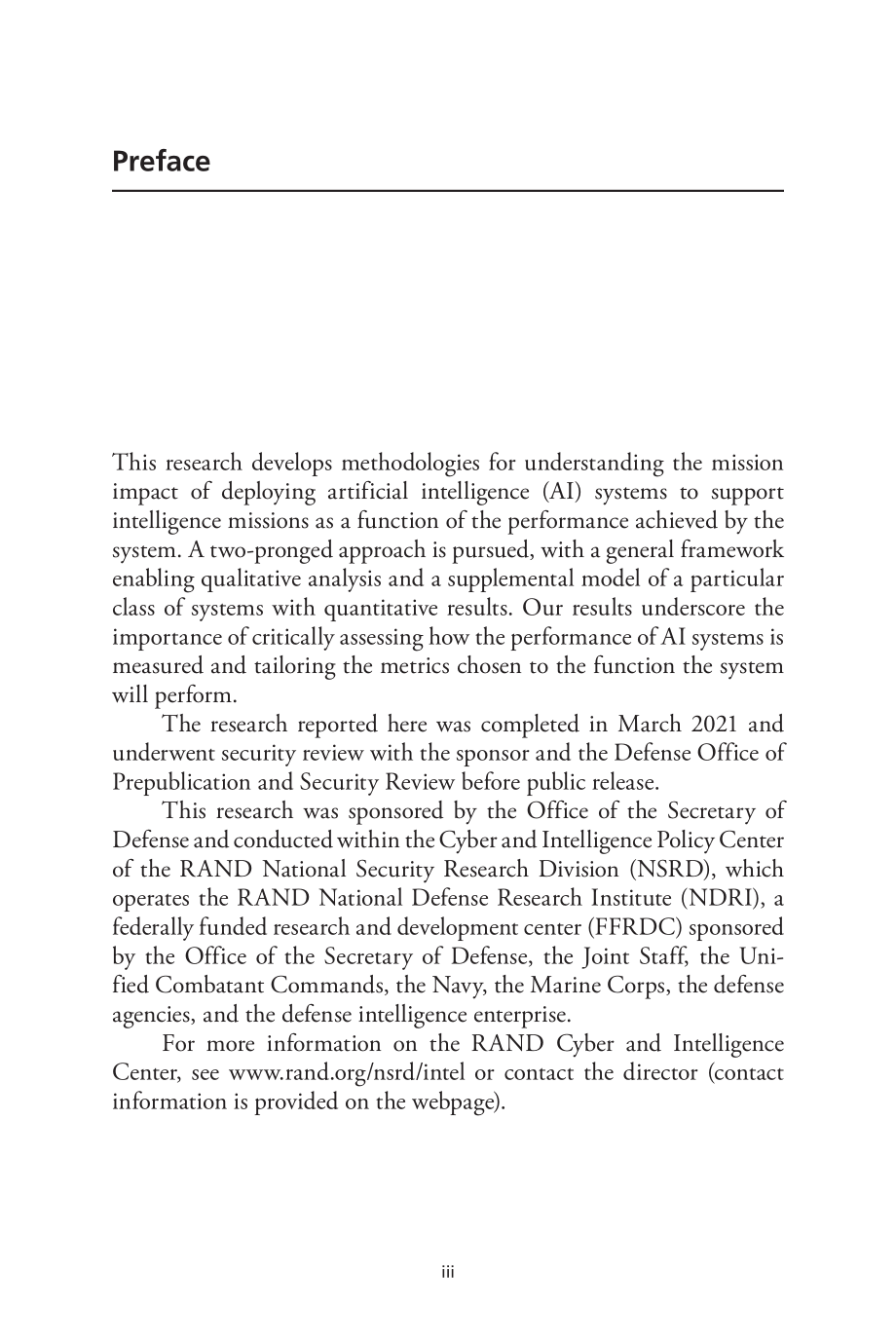 RAND_RRA464-1 uating the Effectiveness of Artificial Intelligence Systems in Intelligence An_第3页