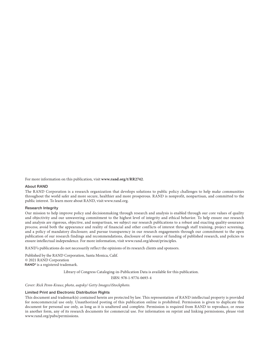 RAND_RR2742 评估美国空军机载情报、监视和侦察平台收集的情报的价值_第2页