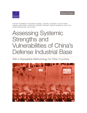 RAND_RRA930-1 评估中国国防工业基础的系统优势和脆弱性：一个对其他国家可重复的方法