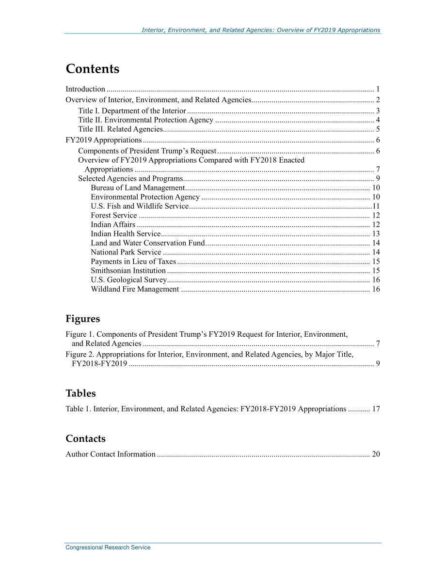 [20190329]R44934_内部、环境和相关机构：2019财年拨款概述.pdf_第3页