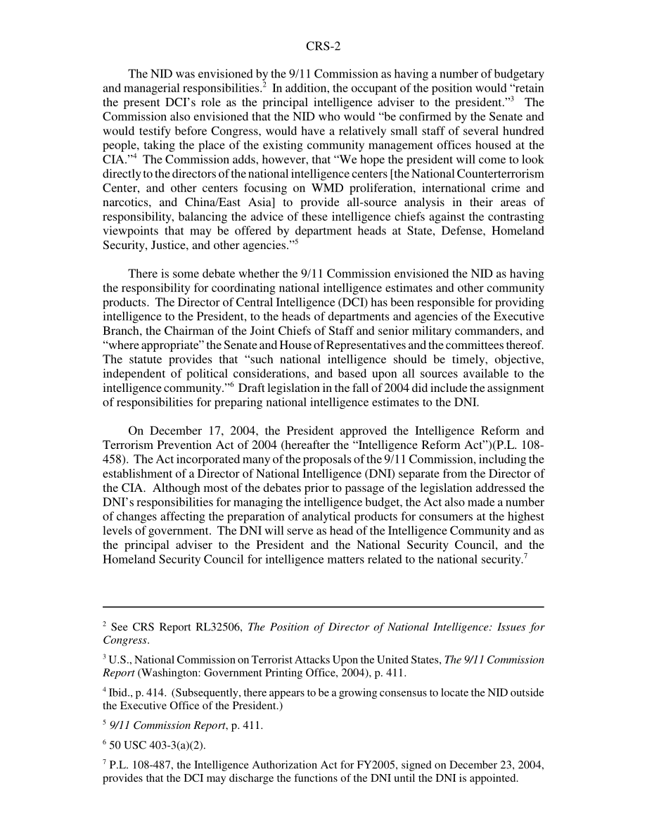 [20050211]RS21948_国家情报和情报分析主任.pdf_第2页