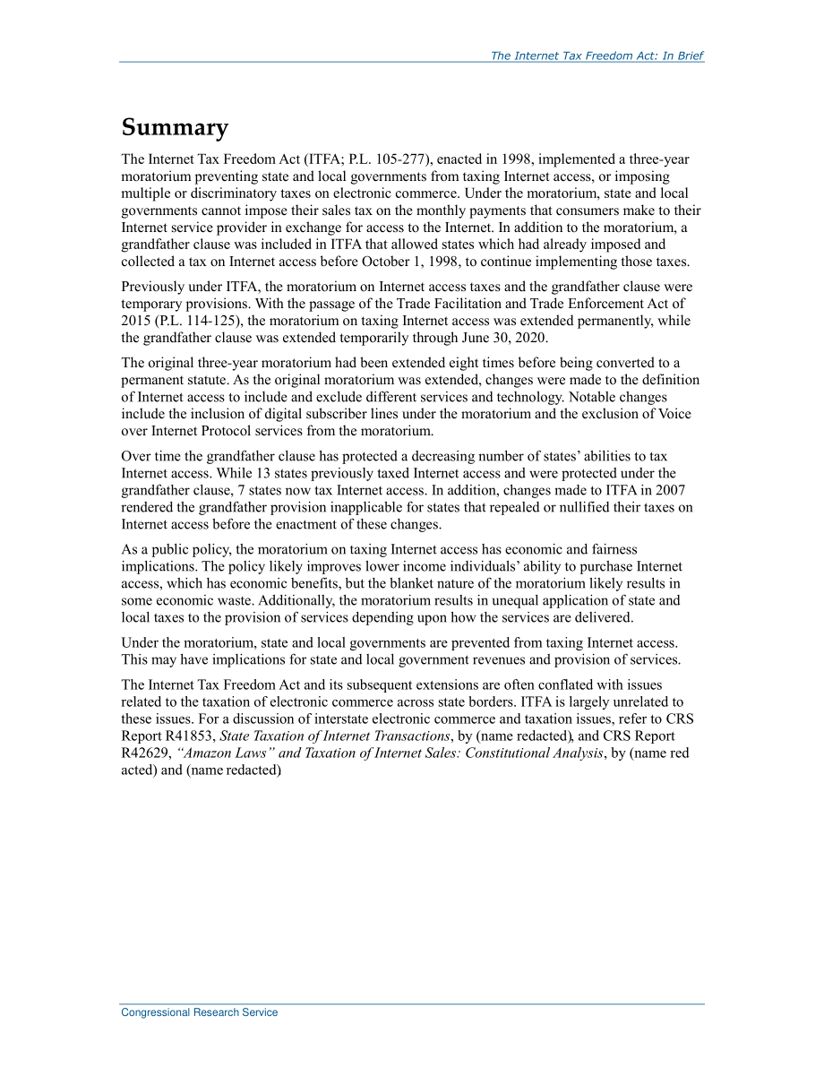 [20160413]R43772_互联网税收自由法案：简言之 .pdf_第2页