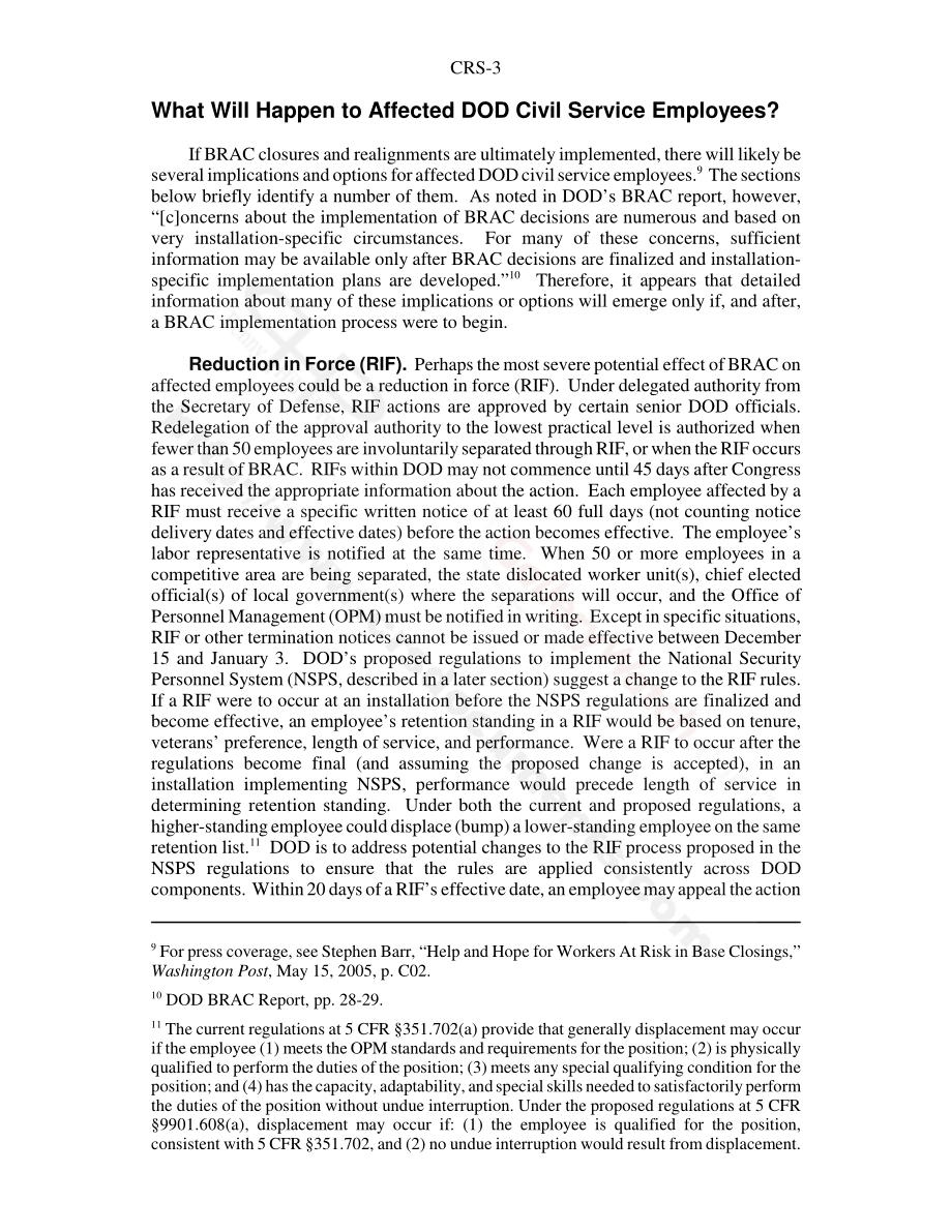 [20050722]RS22206_军事基地关闭和受影响的国防部公务员.pdf_第3页