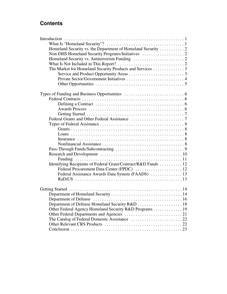 [20041223]RL32036_国土安全部：联邦援助资金和商业机会.pdf_第3页