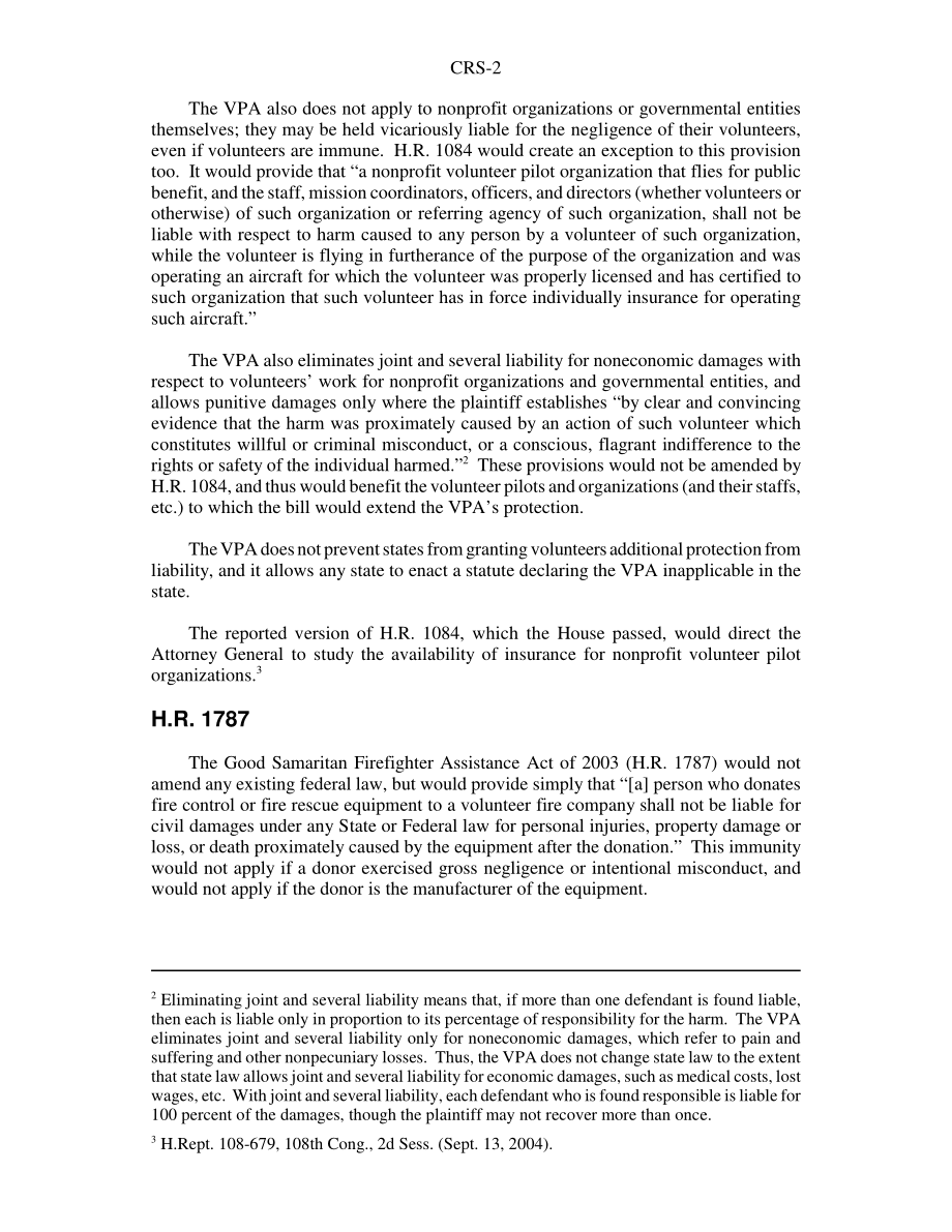 [20040915]RS21933_“好心人”侵权改革：三份众议院法案.pdf_第2页