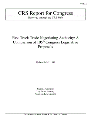 [19980702]97-957A_快速贸易谈判授权：第105届国会立法提案比较.pdf
