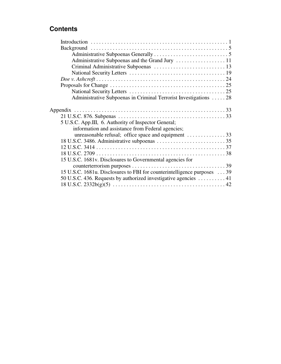 [20050415]RL32880_刑事和外国情报调查中的行政传票和国家安全信函：背景和拟议调整.pdf_第3页