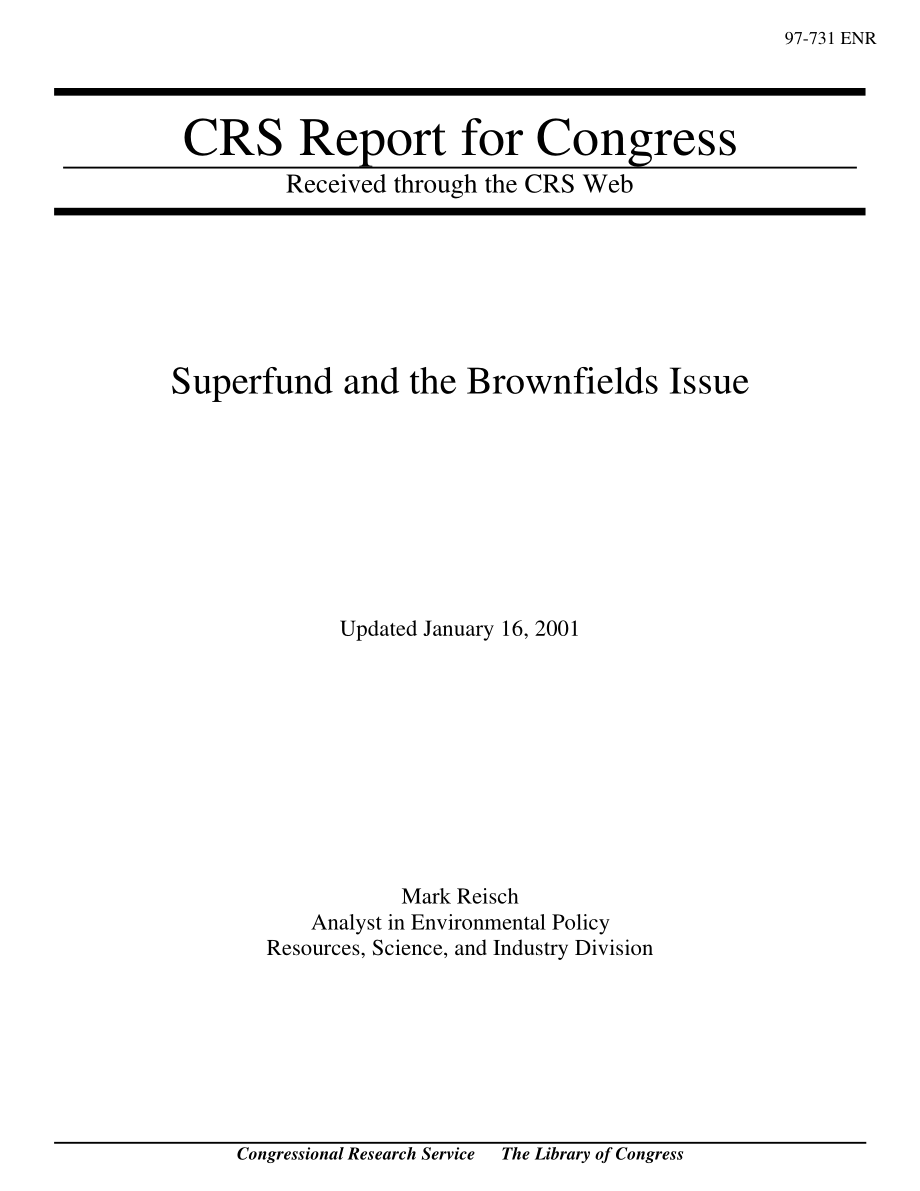 [20010116]97-731ENR_超级基金和棕地问题.pdf_第1页