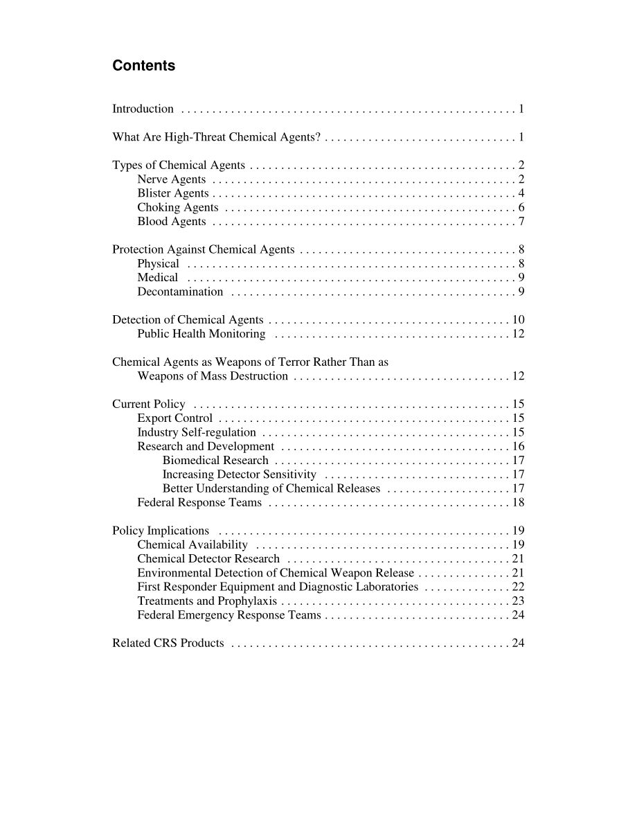[20030909]RL31861_高威胁化学试剂：特点、影响和政策含义.pdf_第3页