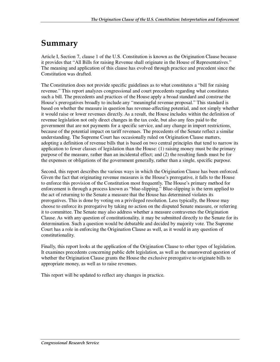 [20110315]RL31399_美国宪法的起源条款：解释和执行.pdf_第2页