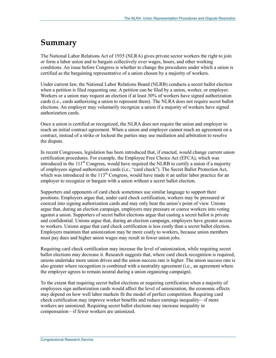 [20131211]RL32930_《国家劳资关系法》（NLRA）：工会代表程序和争议解决.pdf_第2页