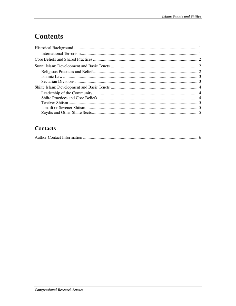 [20101109]RS21745_伊斯兰教：逊尼派和什叶派.pdf_第3页