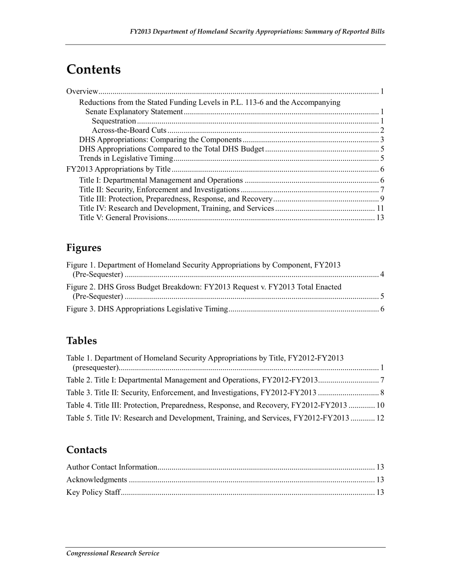 [20130422]R42557_国土安全部拨款：2013财年国会行动摘要.pdf_第3页