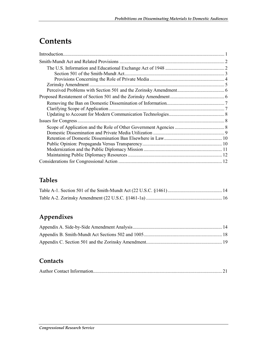 [20120921]R42754_美国公共外交：修订禁止向国内受众传播材料的立法提案.pdf_第3页