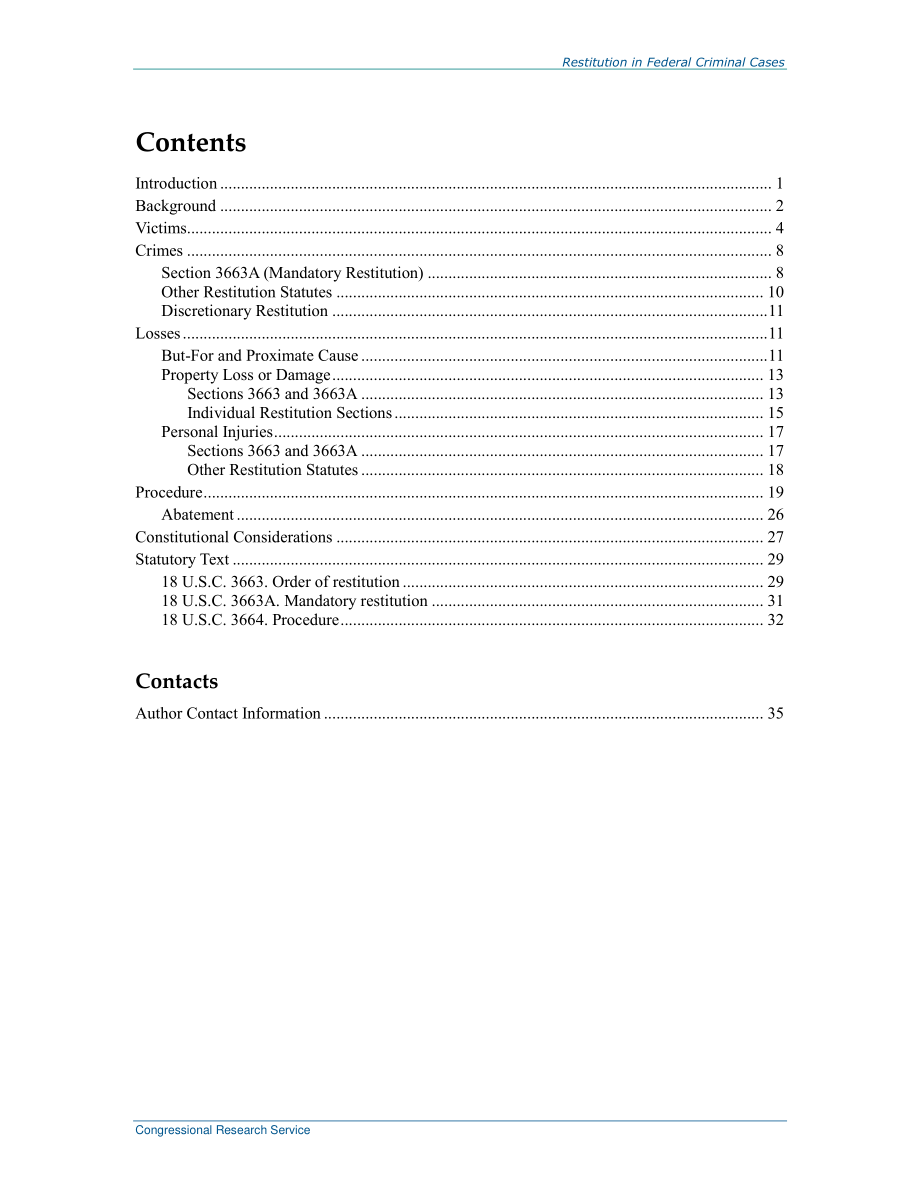 [20191015]RL34138_联邦刑事案件中的赔偿.pdf_第3页