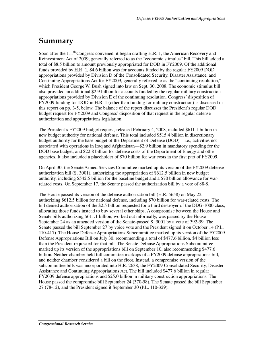 [20090225]RL34473_辩护：2009财年授权和拨款.pdf_第2页