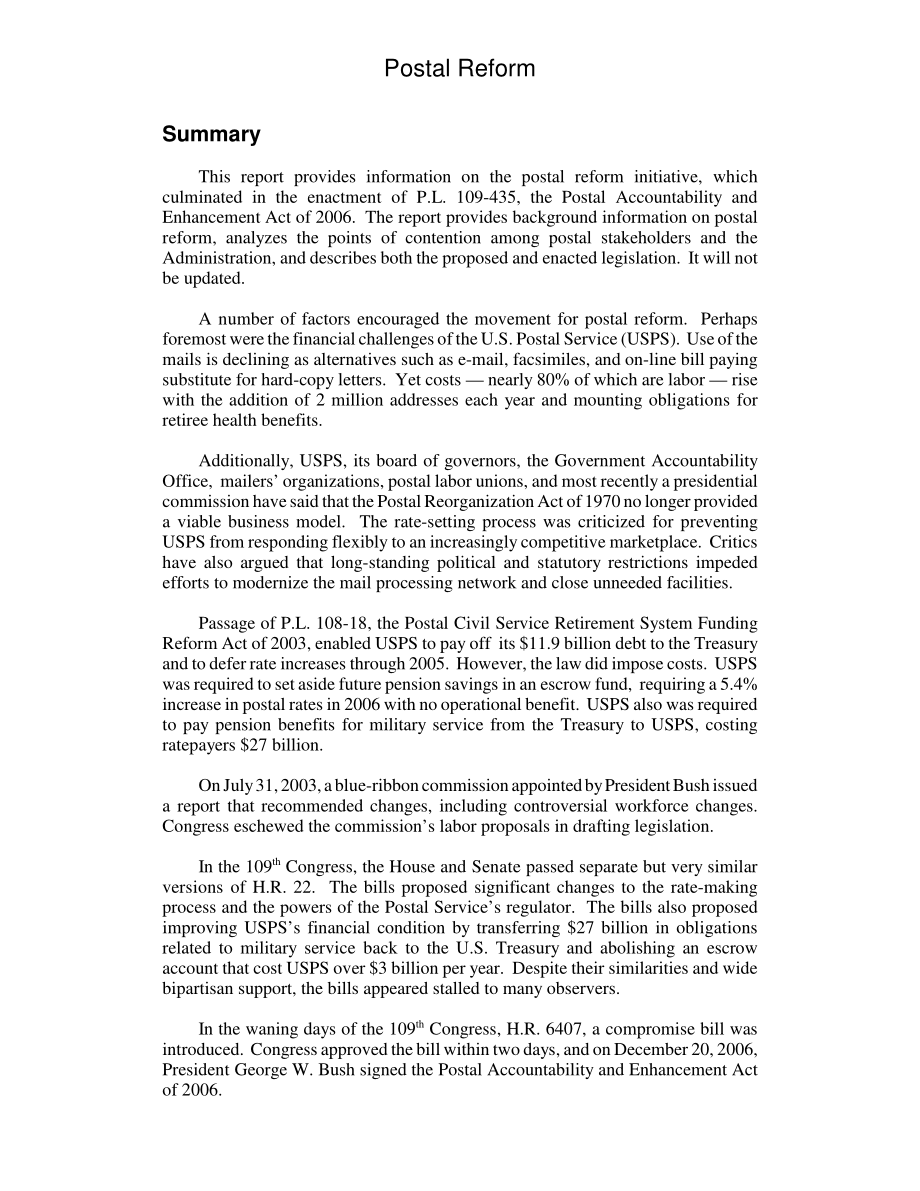 [20070103]RL33618_邮政改革.pdf_第2页