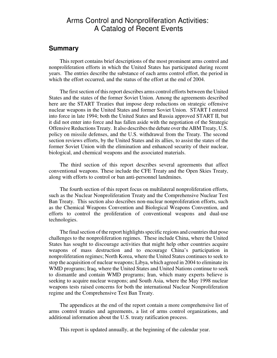 [20060119]RL30033_军备控制和不扩散活动：近期事件目录.pdf_第2页