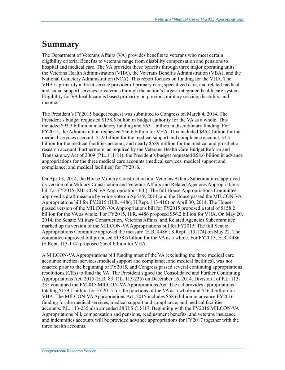 [20150311]R43547_退伍军人医疗：2015财年拨款.pdf_第2页