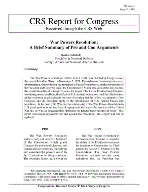 [19960605]96-494_战争权力决议：赞成和反对论点的简要总结.pdf
