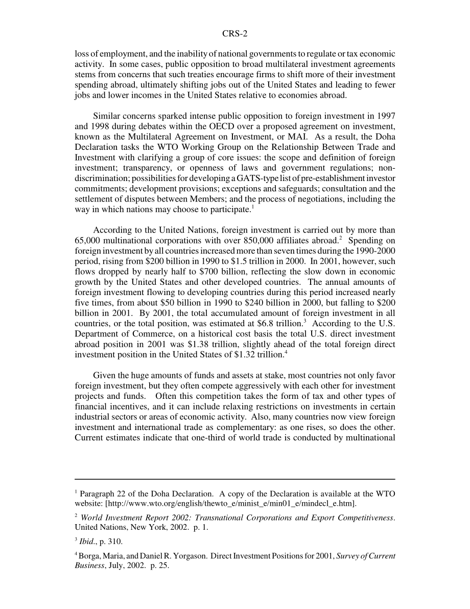 [20030902]RS20448_WTO中的外国投资问题.pdf_第2页