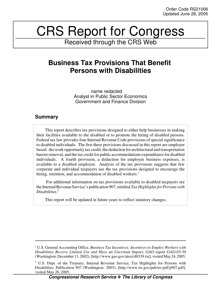 [20050628]RS21006_有利于残疾人的营业税规定.pdf_第1页