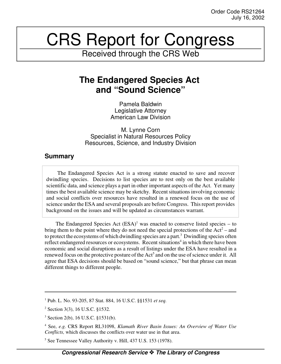 [20020716]RS21264_《濒危物种法》和“健全科学”.pdf_第1页