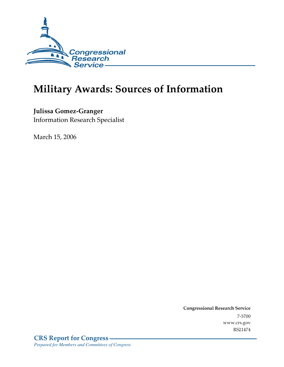 [20060315]RS21474_军事奖项：信息来源.pdf_第1页
