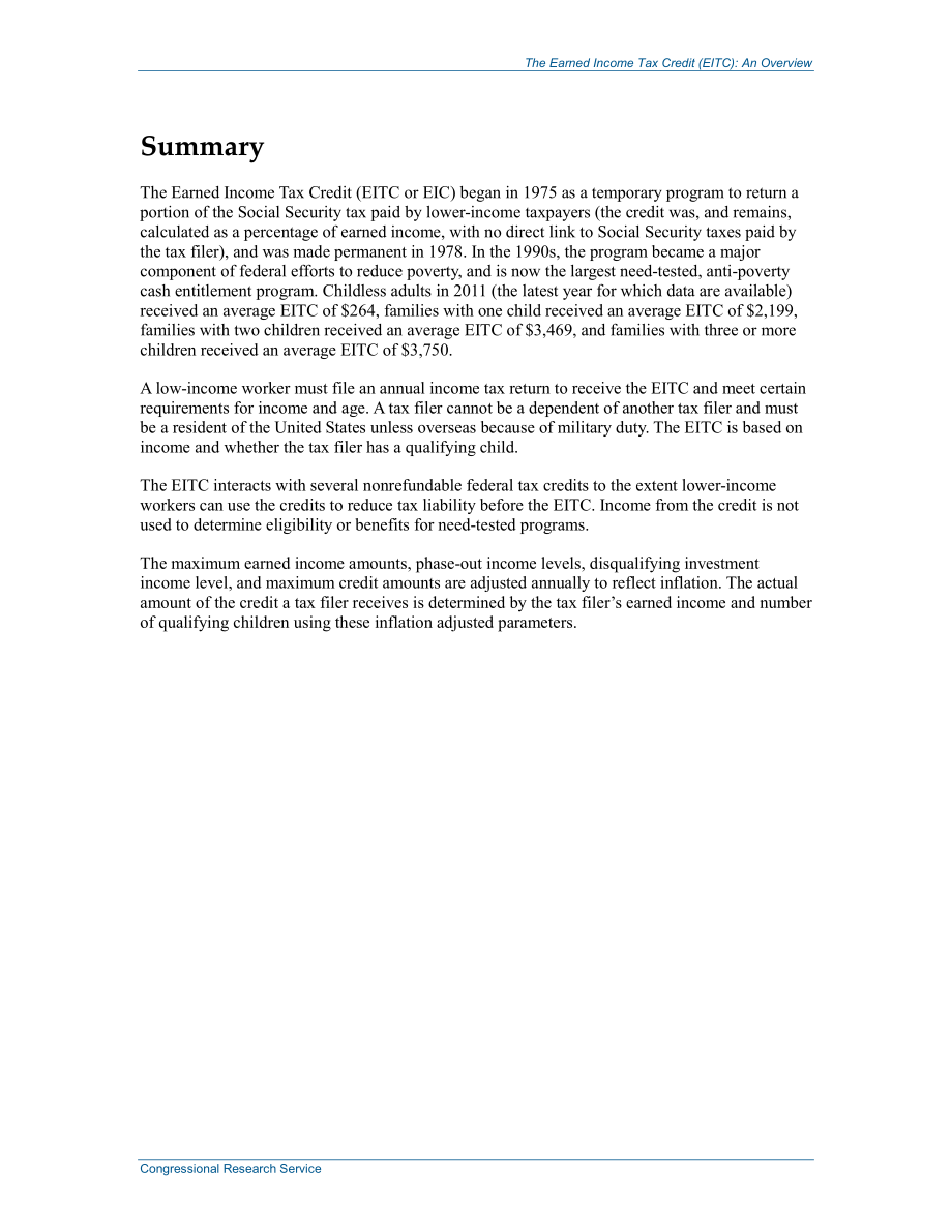 [20141022]RL31768_所得税抵免（EITC）：概述.pdf_第2页