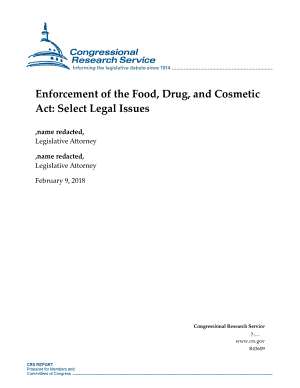 [20180209]R43609_《食品、药品和化妆品法》的实施：选择法律问题.pdf