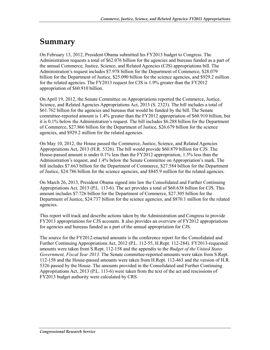 [20130424]R42440_商业、司法、科学和相关机构：2013财年拨款.pdf_第2页