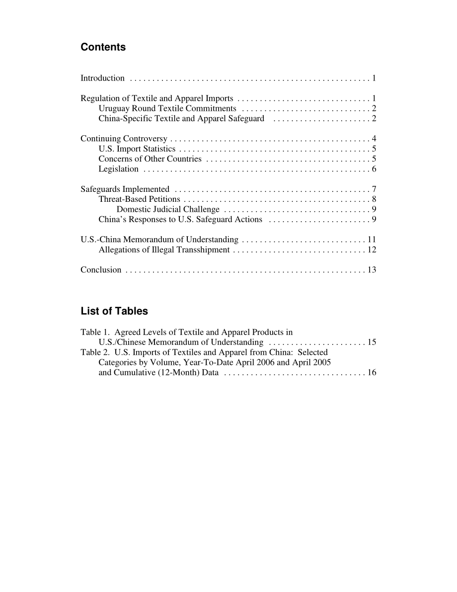 [20060630]RL32168_从中国进口纺织品和服装的保障措施.pdf_第3页
