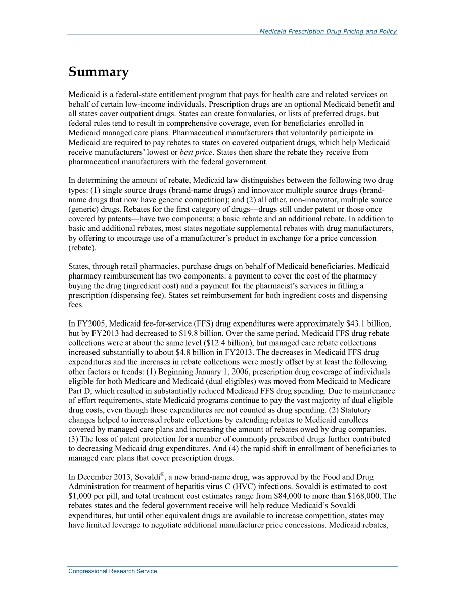 [20141107]R43778_医疗补助处方药定价与政策.pdf_第2页