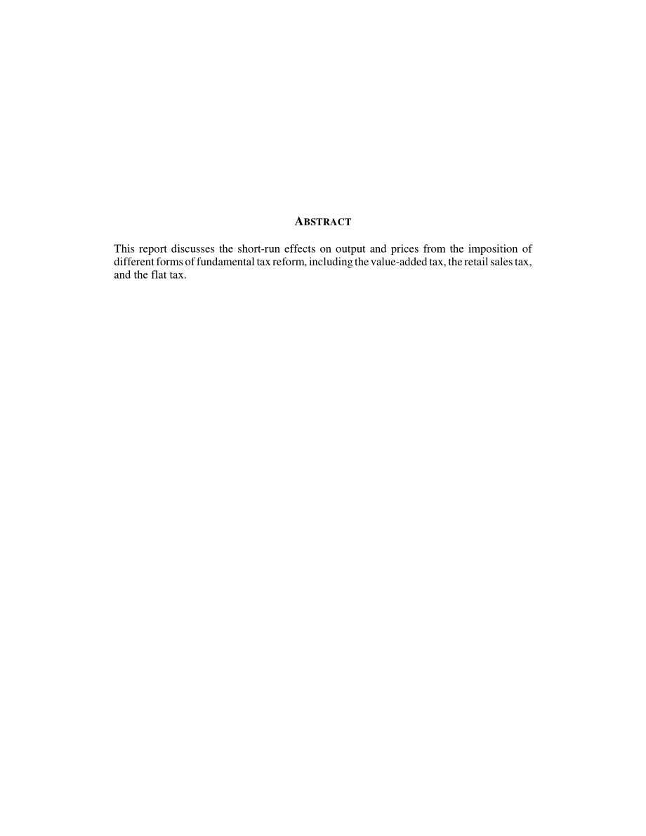 [19981030]98-901_基本税制改革的短期宏观经济效应.pdf_第2页