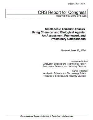 [20040623]RL32391_使用化学和生物制剂的小规模恐怖袭击：评估框架和初步比较.pdf