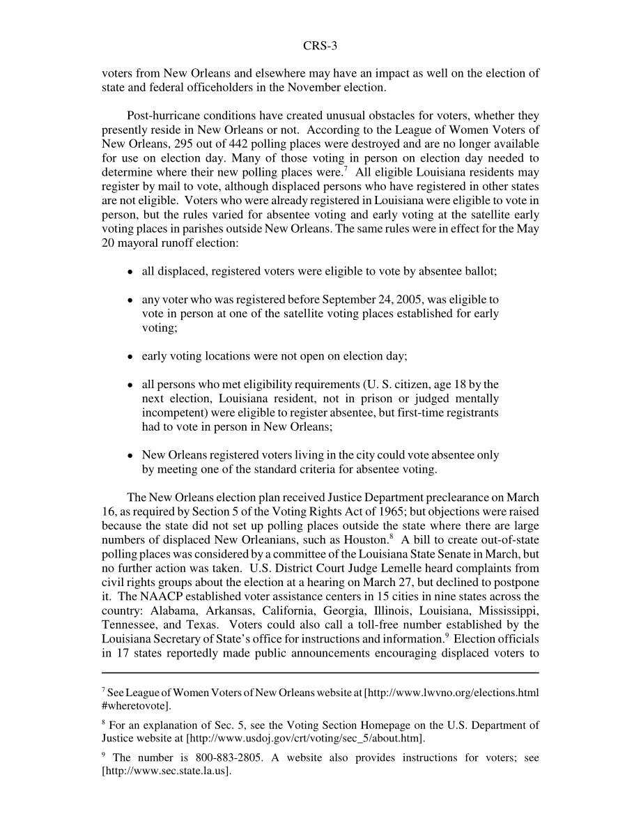 [20061017]RS22436_受卡特里娜飓风和丽塔飓风影响的州的选举.pdf_第3页