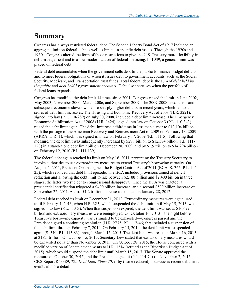 [20151102]RL31967_债务限额：历史和近期增长.pdf_第2页