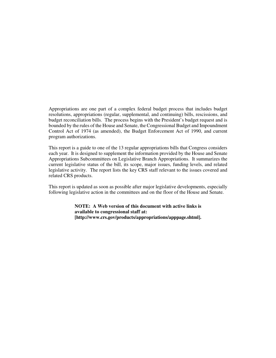 [20030228]RL31312_2003财年拨款：立法部门.pdf_第2页