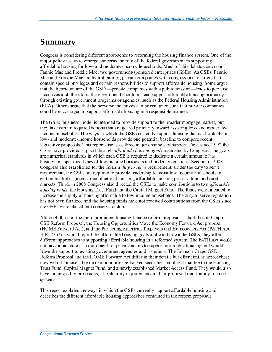 [20140425]R43507_部分住房金融改革提案中的保障性住房条款.pdf_第2页