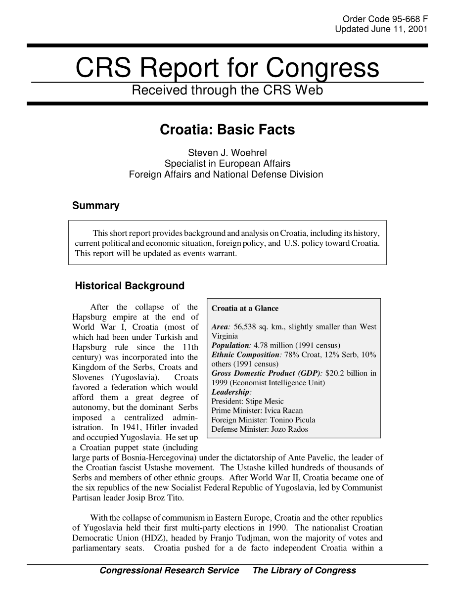 [20010611]95-668_克罗地亚：基本事实.pdf_第1页