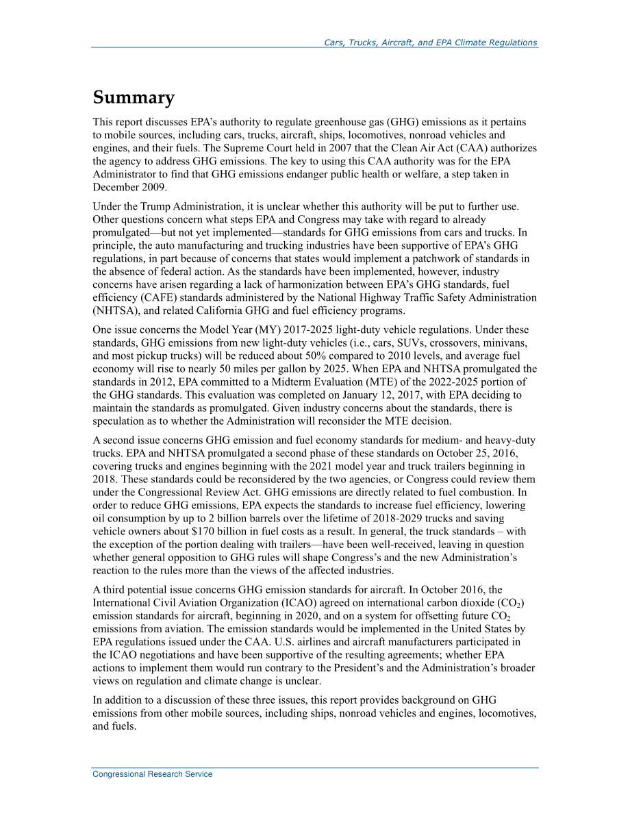 [20170208]R40506_汽车、卡车、飞机和EPA气候法规.pdf_第2页