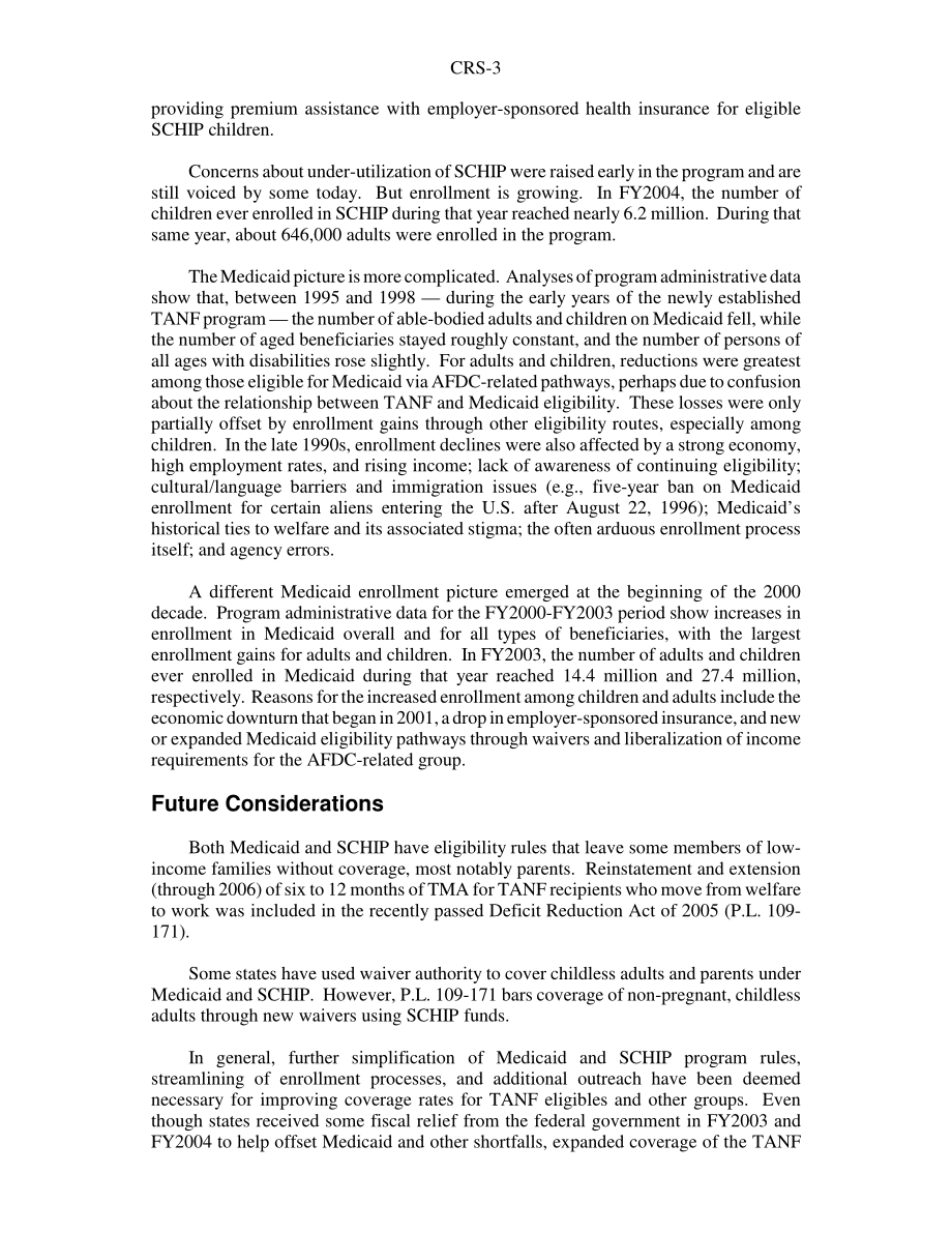 [20060308]RS22035_医疗补助和SCHIP覆盖TANF人群.pdf_第3页