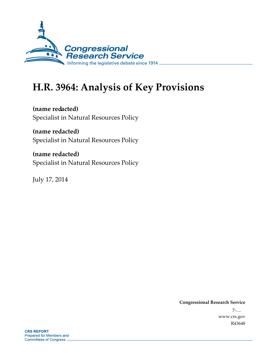 [20140717]R43648_H、 R.3964 关键条款分析.pdf_第1页