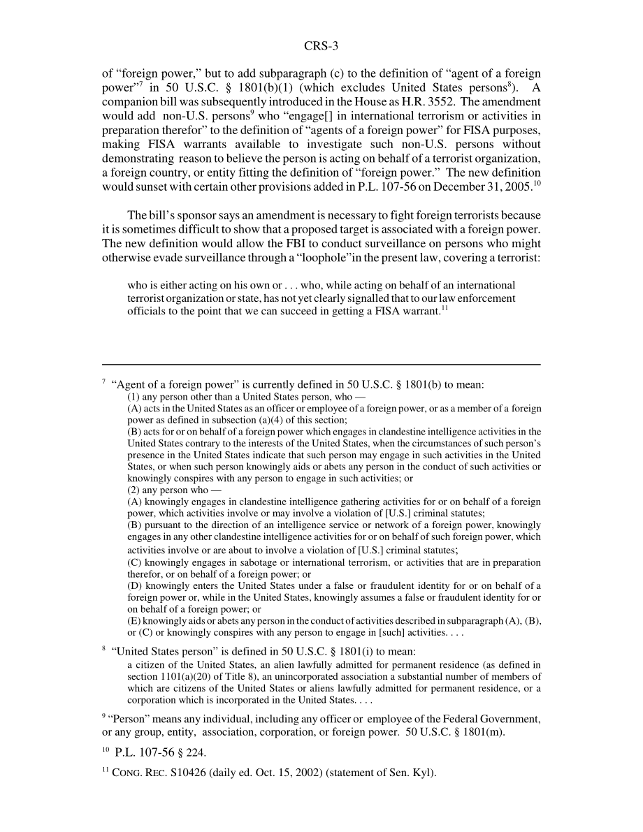 [20040809]RS21472_根据第113条对《外国情报监视法》（FISA）的拟议修改.pdf_第3页