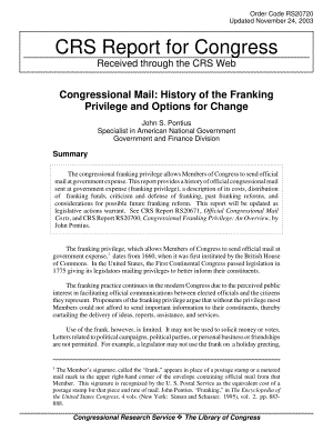 [20031124]RS20720_国会邮件：邮戳特权的历史和更改选项.pdf