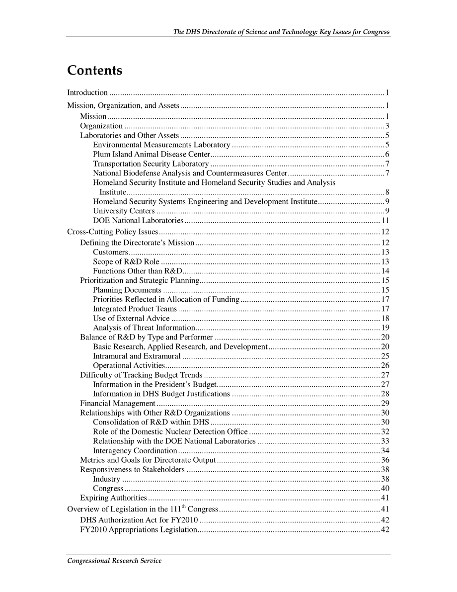 [20090622]RL34356_国土安全部科学技术理事会：国会的关键问题.pdf_第3页
