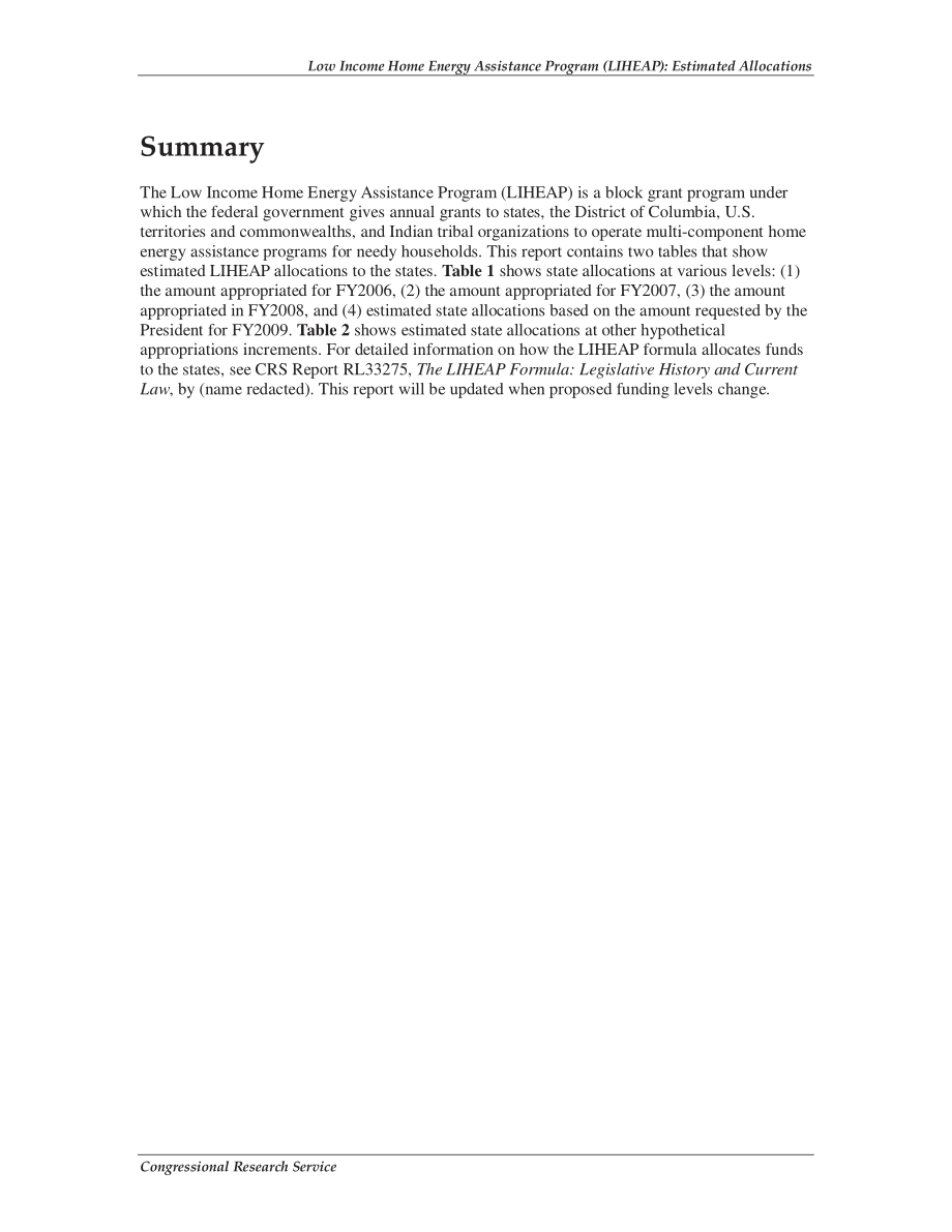 [20080626]RS21605_低收入家庭能源援助计划（LIHEAP）：估计分配数.pdf_第2页