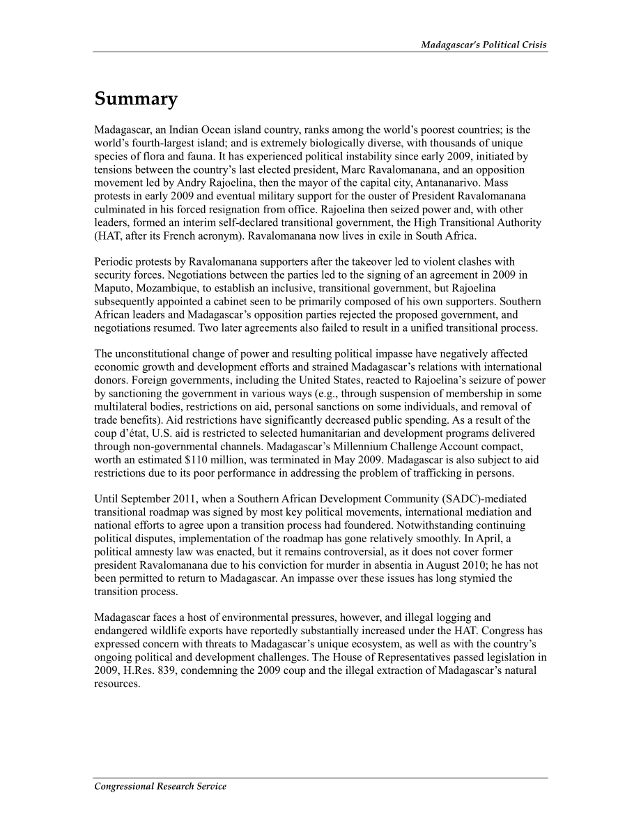 [20120618]R40448_马达加斯加的政治危机.pdf_第2页