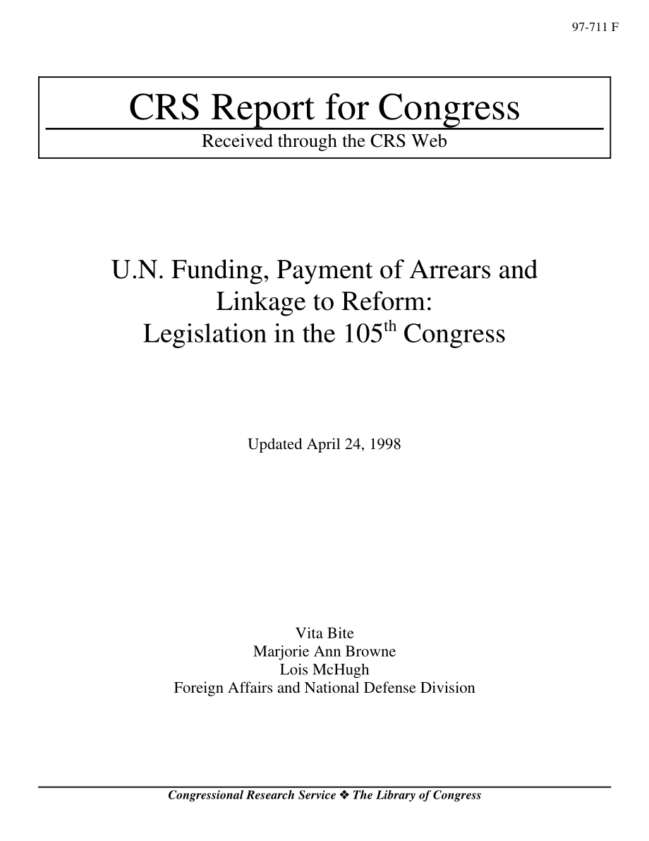 [19980424]97-711F_N筹资、支付欠款和与改革的联系：第105届国会的立法.pdf_第1页