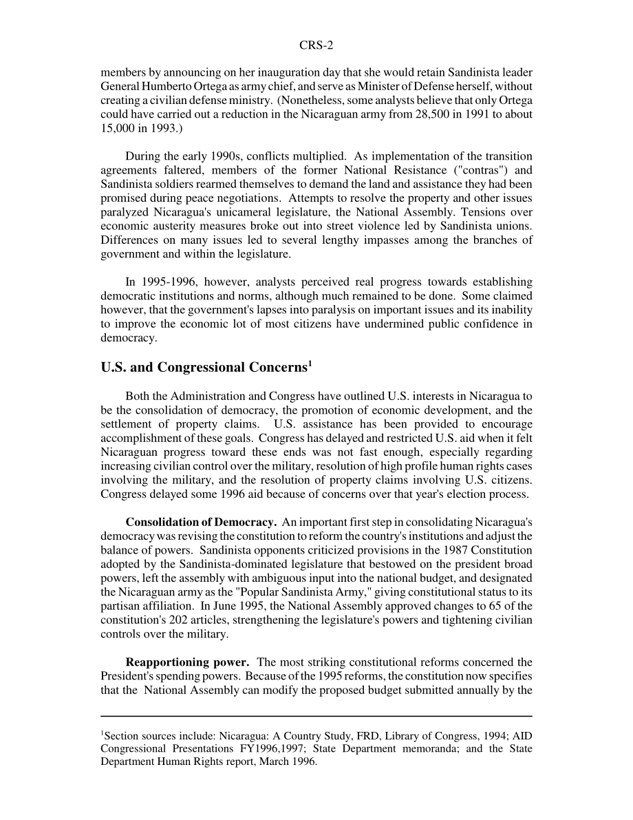 [19970516]96-813_尼加拉瓜：查莫罗政府的变化和美国的担忧.pdf_第2页